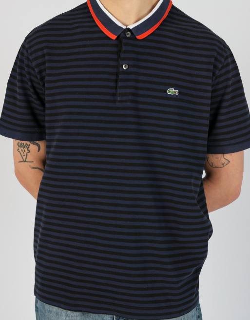 Vintage Lacoste xxl t-shirt in navy blue, 5 of 5