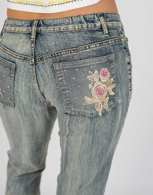 Vintage Lang Long S straight jeans in light blue, 4 of 4