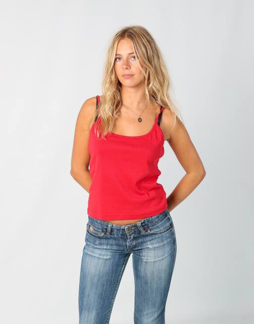 Vintage L'artiste 10 woven vest in red