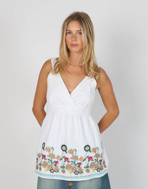 Vintage Lasting L cami in white