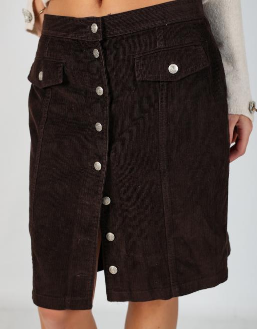 Vintage Laura Biagiotti S woven midi skirt in brown, 4 of 4
