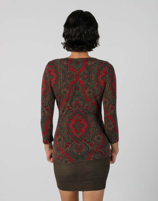 Vintage Lauren Ralph Lauren S long sleeve top in brown, 2 of 4