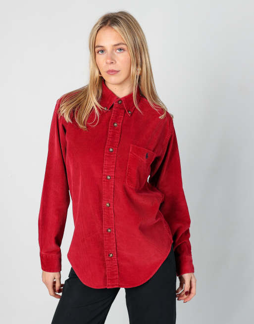 Vintage Lauren Ralph Lauren S shirt in red