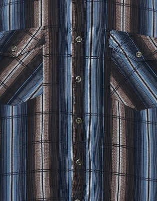 Vintage Lavino size M corduroy shirt in blue stripe