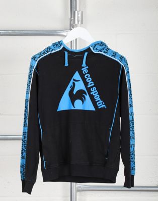 Vintage Le Coq Size XS Sportif pullover spell out hoodie in black