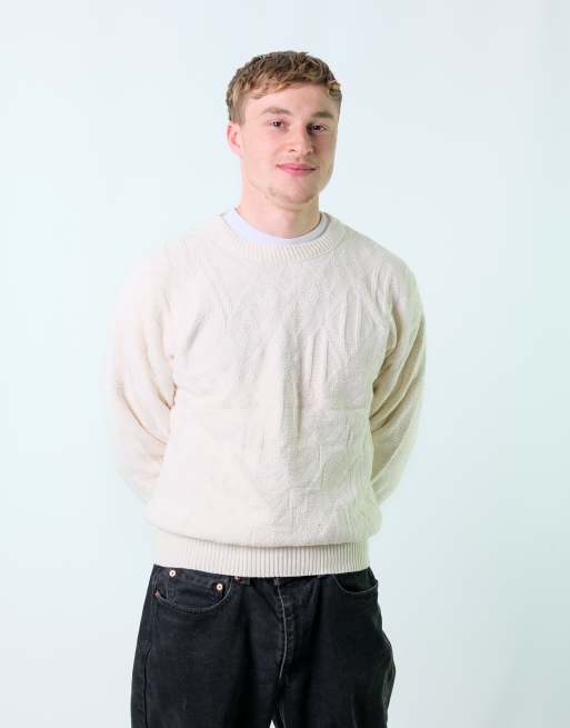 Vintage Le Tigre S Knit Sweatshirt Cream