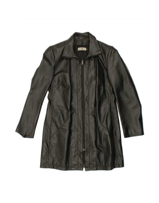Vintage Leather Jacket It 44 Medium In Black