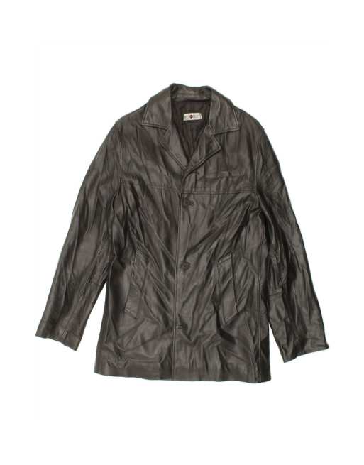 Vintage Leather Jacket It 48 Medium In Black