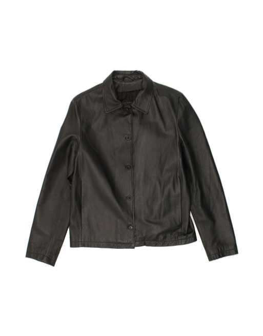 Vintage Leather Jacket It 48 XL In Black