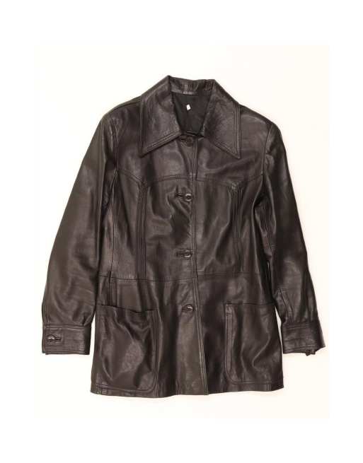 Vintage Leather Jacket It 48 XL In Black