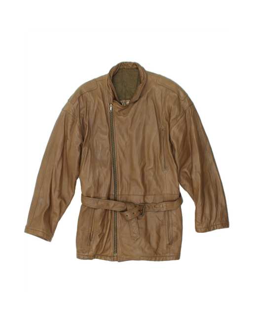 Vintage Leather Jacket It 50 Large In Brown
