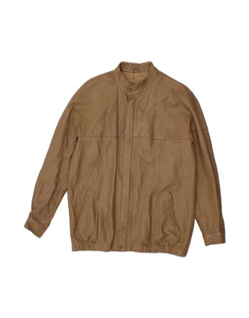 Vintage Leather Jacket It 52 XL In Brown