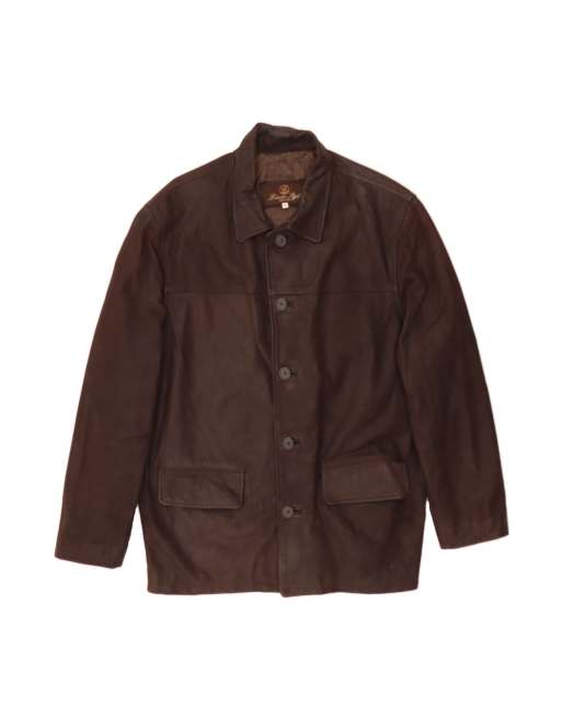 Vintage Leather Jacket It 52 XL In Brown
