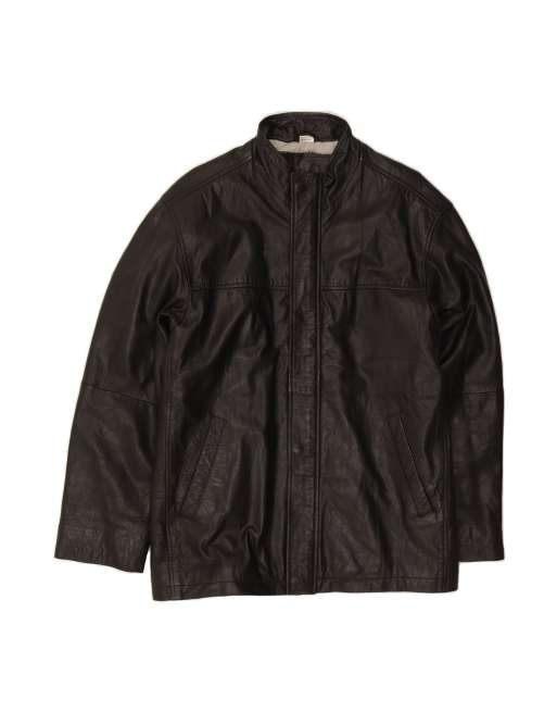 Vintage Leather Jacket UK 38/40 Medium In Black