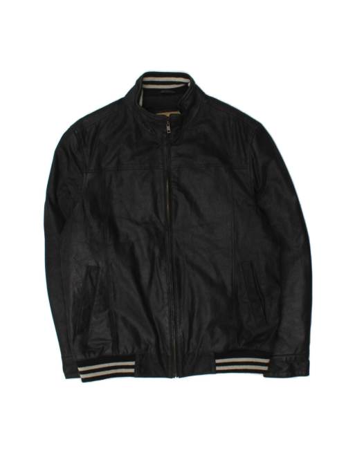 Vintage Leather Jacket UK 38 Medium In Black