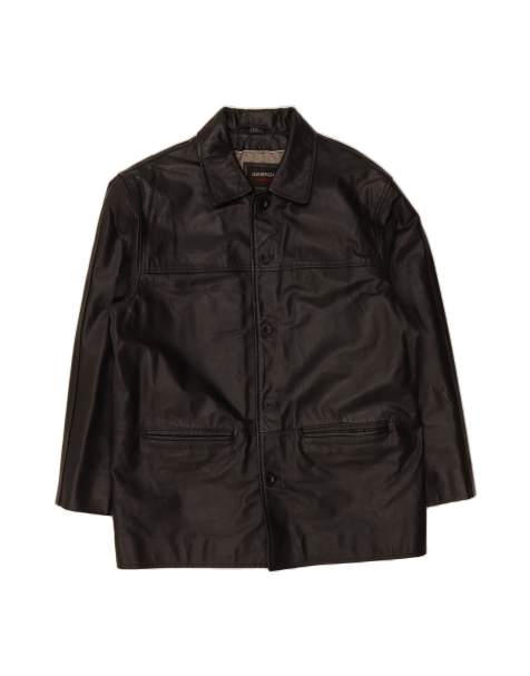 Vintage Leather Jacket UK 38 Medium In Black - view 1
