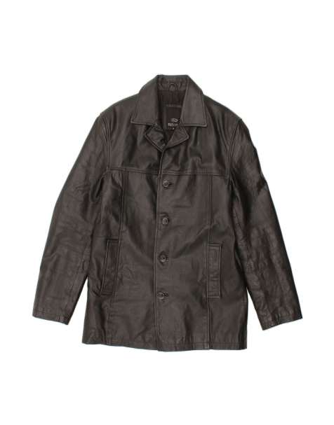 Vintage Leather Jacket UK 38 Medium In Black - view 1