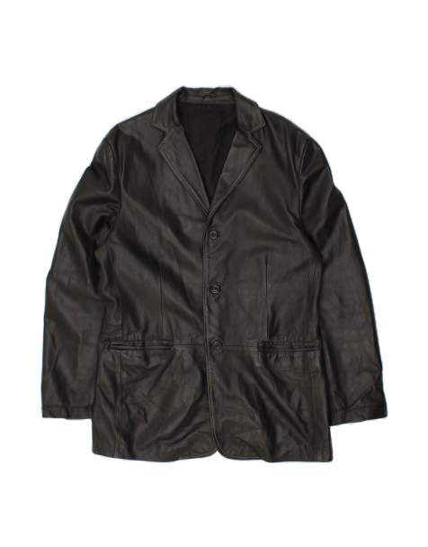 Vintage Leather Jacket UK 38 Medium In Black - view 1