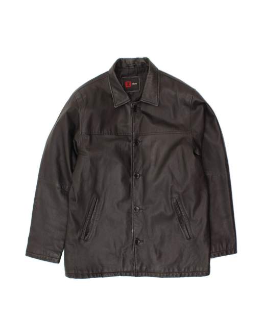 Vintage Leather Jacket UK 38 Medium In Black
