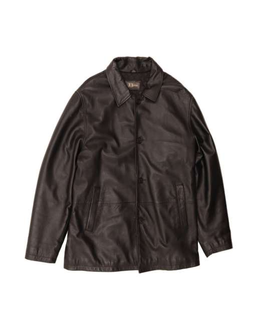 Vintage Leather Jacket UK 40 Large In Black