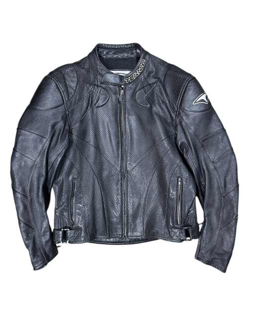 Vintage Leather Teknic Racing Jacket size l in black