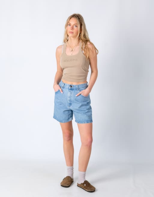 Vintage Lee 26x17 Denim Shorts Light Blue