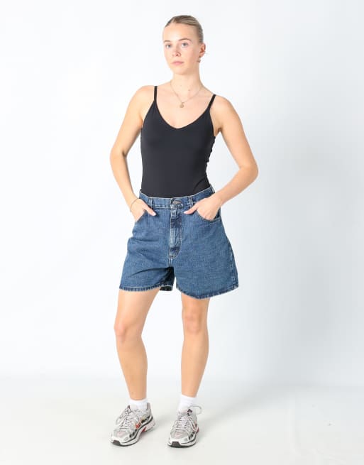 Vintage Lee 28x14 denim shorts in blue