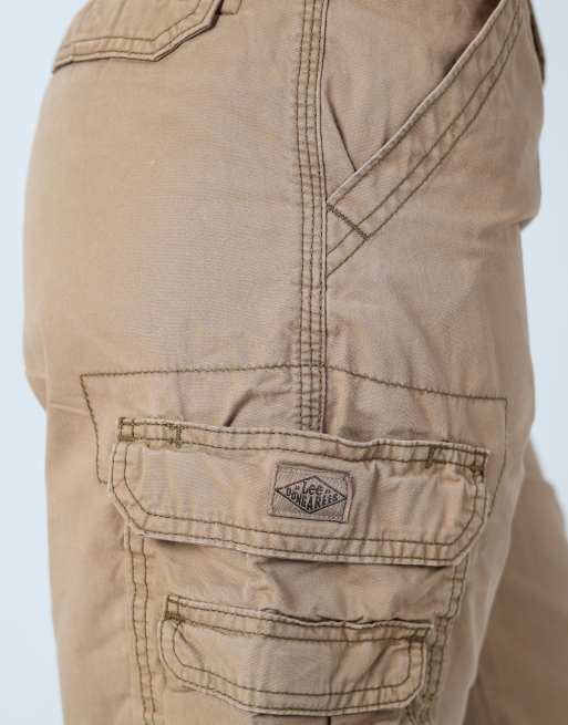 Vintage Lee 28x21 canvas cargo shorts in brown, 4 of 4