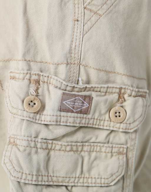 Vintage Lee 29x20 canvas cargo shorts in tan, 4 of 4