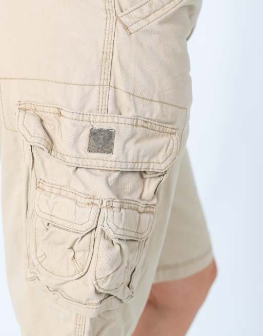 Vintage Lee 29x22 canvas cargo shorts in tan, 4 of 4