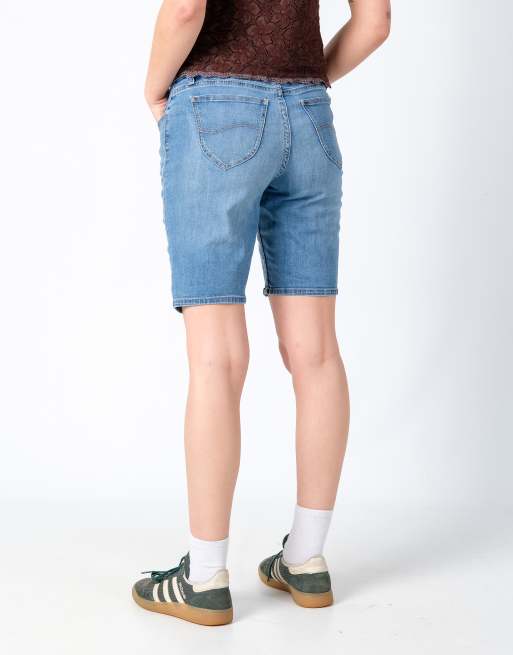 Vintage Lee 30x19 Denim Shorts Light Blue