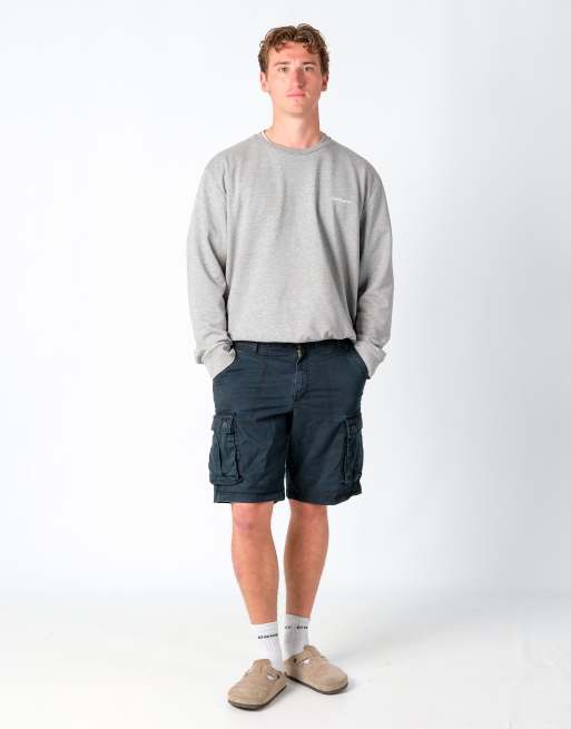 Vintage Lee 30x20 Canvas Cargo Shorts Black