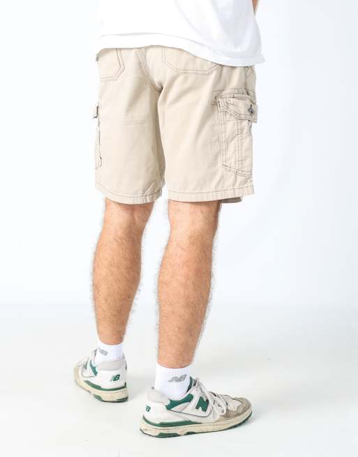 Vintage Lee 30x20 canvas cargo shorts in beige