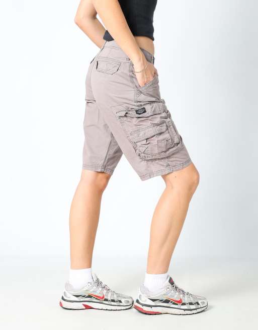 Vintage Lee 30x20 canvas cargo shorts in bronze
