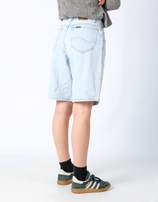 Vintage lee 30x20 Denim Jorts Shorts Light Blue