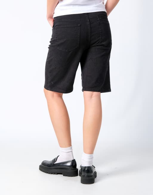 Vintage Lee 30x20 Denim Shorts Black