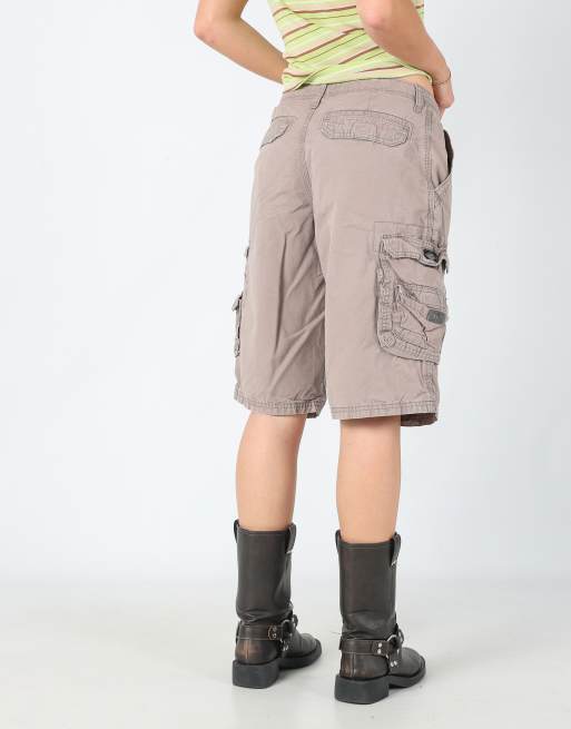 Vintage Lee 30x23 canvas cargo shorts in bronze