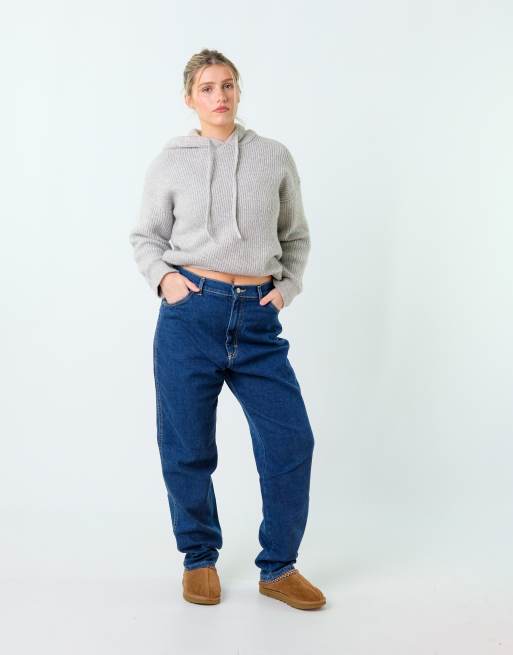 Vintage Lee 30x32 Denim Jeans Navy Blue