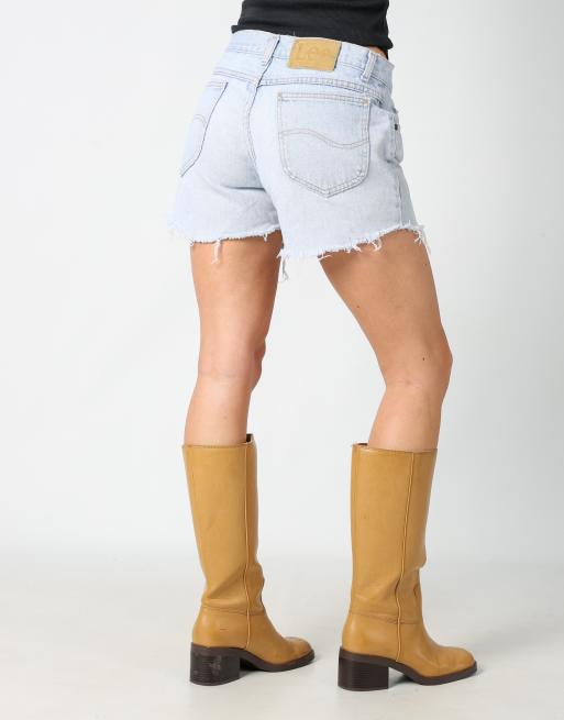 Vintage Lee 31x13 denim shorts in light blue