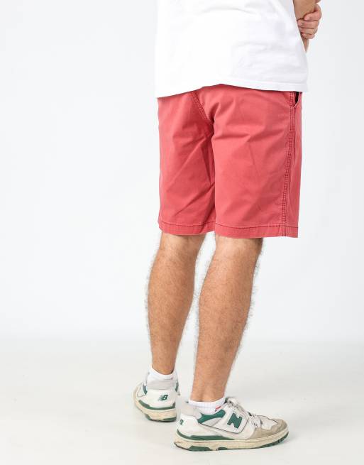 Vintage Lee 32x20 canvas cargo shorts in red