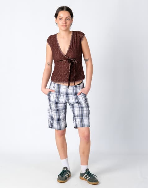 Vintage Lee 32x20 Canvas Cargo Shorts Ivory - view 1