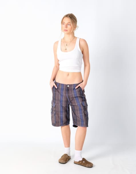 Vintage Lee 32x21 Canvas Cargo Shorts Charcoal Grey - view 1