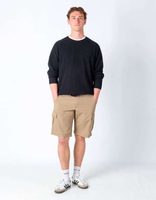 Vintage Lee 32x21 Canvas Cargo Shorts Tan