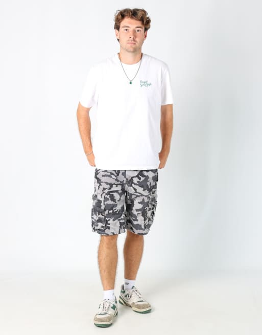 Vintage Lee 32x23 denim carpenter baggy jorts shorts in blue | ASOS