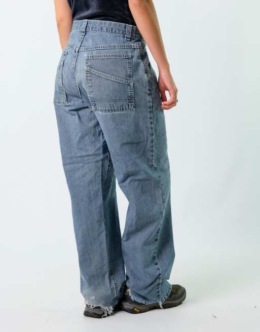 Vintage Lee 32x32 Denim Carpenter Baggy Jeans Blue