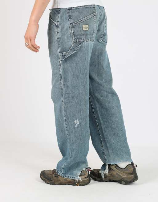 Vintage Lee 32x32 denim carpenter jeans in blue, 2 of 4