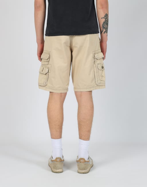 Vintage Lee 33x20 canvas cargo shorts in tan, 2 of 4