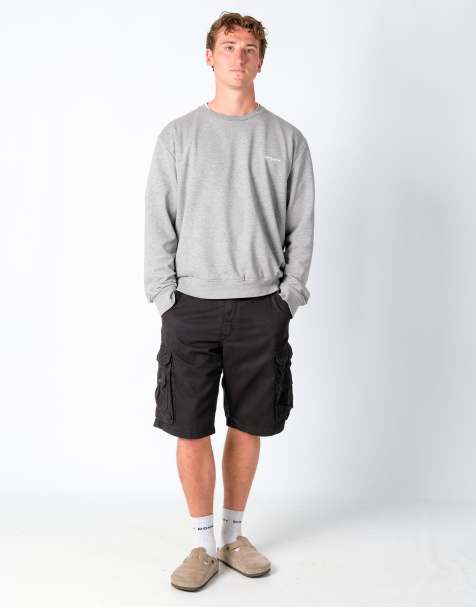 Vintage Lee 33x23 Canvas Cargo Shorts Black - view 1