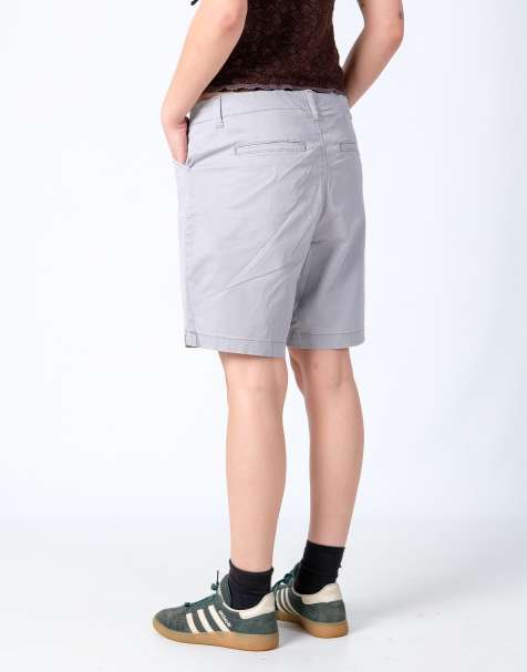 Vintage Lee 34x17 Canvas Cargo Shorts Light Grey - view 1