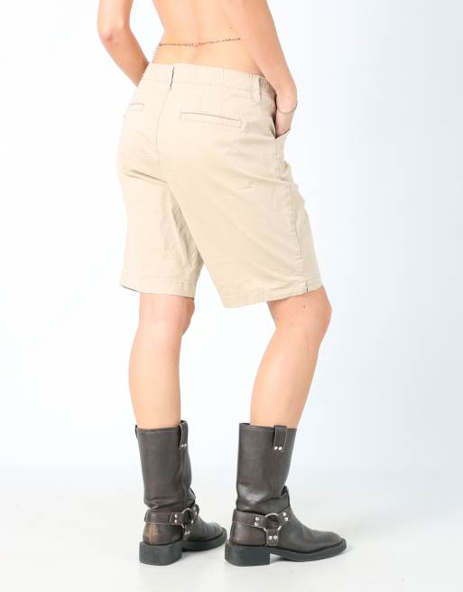 Vintage Lee 34x19 canvas cargo shorts in tan, 4 of 4